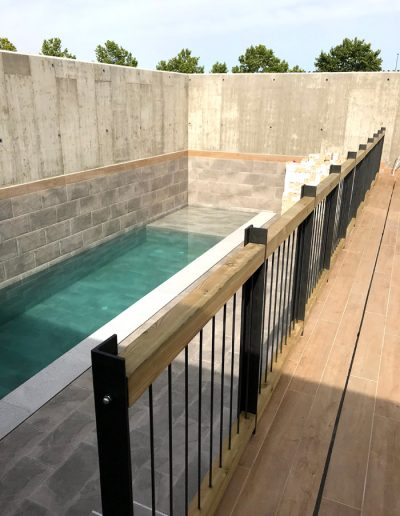Vvienda unifamiliar con piscina del arquitecto de Mérida Castro Mateos